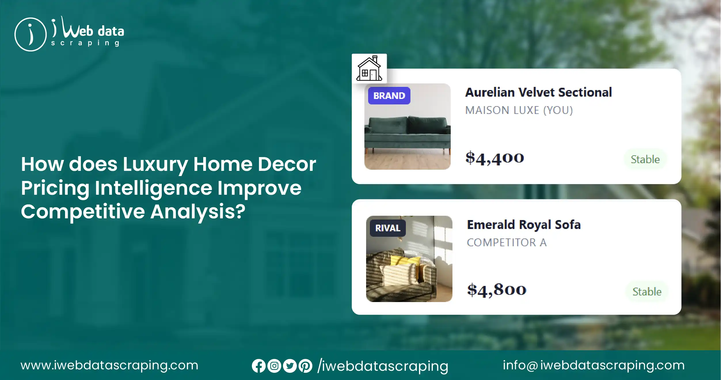 Luxury Home Decor Pricing Intelligence